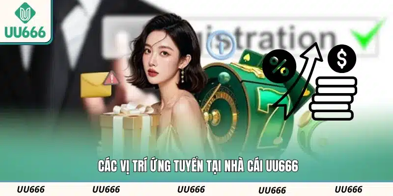 Các vị trí ứng tuyển tại nhà cái UU666